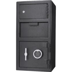 Large Locker Depository Safe With Digital Keypad 0 72 0 78 Cubic Ft - Black