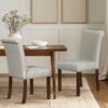 Dining Chair With Nailhead Trim (Set of 2) - Beige - Image 2