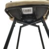 Technical Leather Woven Bar Stool (Set of 2), 360 Swivel Bar Stools With Back And Footrest - Light Brown - Image 13