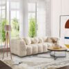 Alana - Tufted Sofa - Ivory / White - Image 7