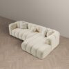 Beatrice - Modern Tufted Right Sectional Sofa - Ivory - Image 11