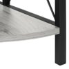 Bookshelf, Bookcase, Etagere, Corner, 4 Tier, Office, Contemporary & Modern - Gray - Image 7