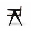 Chandigarh - Farmhouse Style Cane Upholstered Dining Chairs (Set of 2) - Black / Natural - Image 7