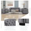 3 Piece Sofa Sets With Legs, Upholstered Couches - Gray - Image 6