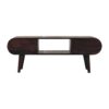 Circular TV Unit - Walnut - Image 4
