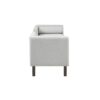 Upholstered Accent Bench With Open Back - Gray - Image 4