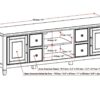 Connaught - Wide TV Stand - Antique White - Image 2