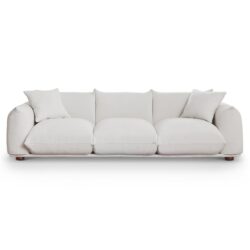 Kely - Upholstered Sofa - Cream / White
