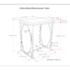 Selma - Metal And Wood Accent Table - Natural / Gold - Image 8