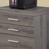 File Cabinet, Rolling Mobile, Storage Drawers, Printer Stand, Office, Contemporary And Modern - Taupe - Image 9