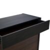 Modern Extendable & Rotating Cabinet With Drawer And Flip Doors For Versatile Storage - Black / Dark Walnut - Image 17