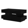 Lift Top Coffee Table With 2 Drawers, Multi Functional Lift Top Coffee Table With High Gloss Finish For Living Room - Black - Image 8