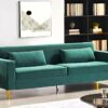 Aesthetic Sofas For Living Room, 3 Seater Couch With Classic Modern Appeal And Luxurious Soft Comfort, Easy To Maintain - Green - Image 10