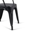 Larkin - Metal Dining Arm Chair (Set of 2) - Distressed Black / Silver - Image 6