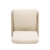 Arizona - Solid Ash Upholstered Counter Stool With Rope Detail - Creme De La Creme White - Image 5