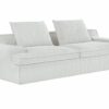 Nimbus - Oversized Full Foam 4 Seater Couch For Living Room Upholstered In Soft Corduroy, Wide Armrests - Ivory - Image 11