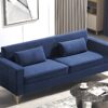 Aesthetic Sofas For Living Room, 3 Seater Couch With Classic Modern Appeal And Luxurious Soft Comfort, Easy To Maintain - Blue - Image 6