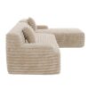Cloud - Sectional Sofa Upholstered Couch Free Combined Sofa - Light Coffee - Image 19