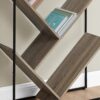 Bookshelf, Bookcase, Etagere, 3 Tier, Office, Contemporary & Modern - Taupe - Image 9