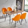 Dining Side Chairs (Set of 4) - Orange - Image 2