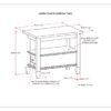 Warm Shaker - Narrow Side Table - Black - Image 9