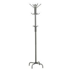 Free Standing Coat Rack 12 Hooks For Entryway - Silver