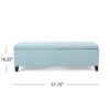 Contemporary Storage Ottoman With Extra Seating Functionality - Light Blue - Image 3