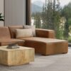 Rex - Right Chaise Sofa Module - Brown - Image 13
