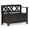 Amherst - Small Entryway Storage Bench - Hickory Brown - Image 13