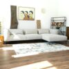 Laley - Right Facing L Shaped Linen Sectional - Beige - Image 12
