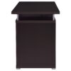 Office Computer Desk With 2 Drawers, Adjustable Shelf, Slide Out Keyboard Tray - Cappuccino - Image 11