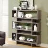 Etagere Bookcase 4 Tier For Office - Taupe - Image 3