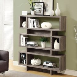 Etagere Bookcase 4 Tier For Office - Taupe