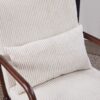 Accent Chair With Pillow Upholstered Arm Chair - Beige - Image 14