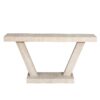 Vintage Distressed Wood Entryway Bench With 2 Tier Storage Cabinet - Rustic Antique Natural - Image 8