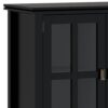 Artisan - Wide 4 Door Storage Cabinet - Black - Image 3