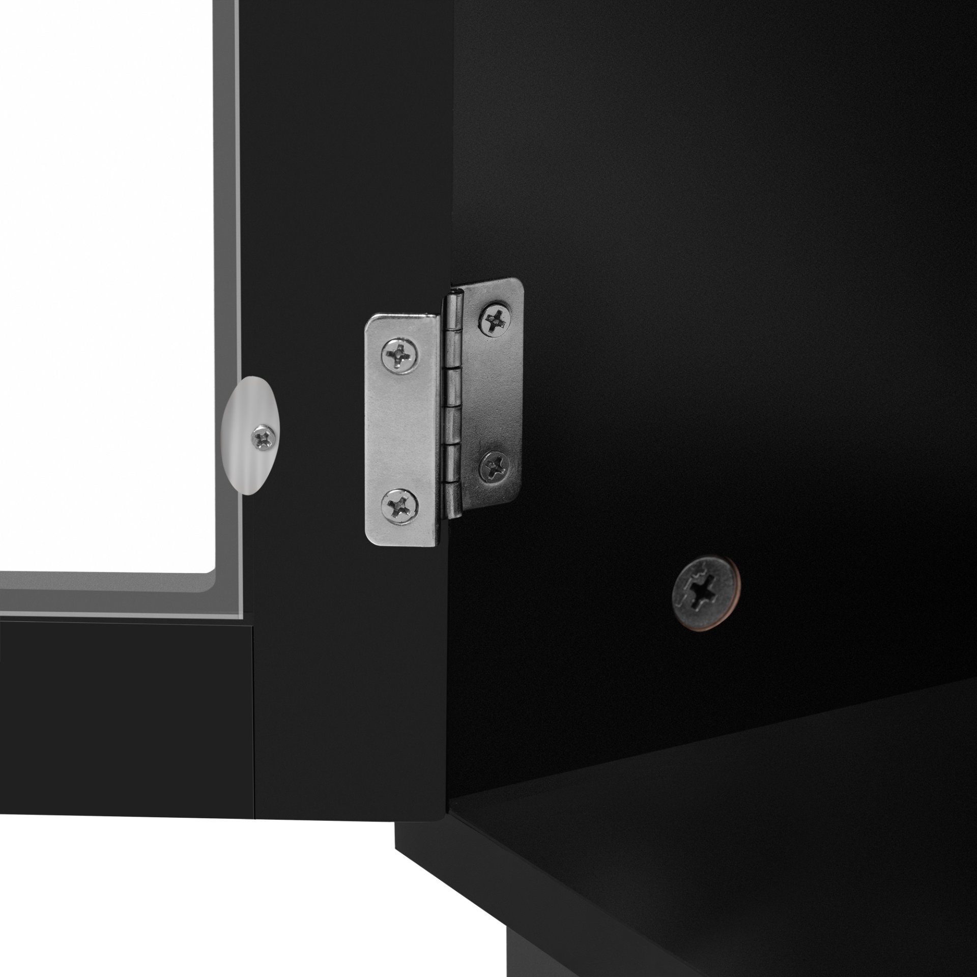 Modern Minimalist TV Stand For TVs Up To 75", Entertainment Center Media Console Cabinet With Adjustable Shelves - Black - Image 16