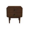 Alexa - Mid-Century Modern Style Night Stand - Brown - Image 11