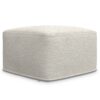 Chantal - Square Pouf - Ivory - Image 8
