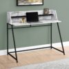 Computer Desk For Home Office, Laptop, Storage Shelves, Contemporary And Modern - White / Black - Image 9