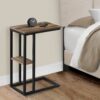Accent Table, C - Shaped, Contemporary And Modern - Brown - Image 9