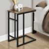 Accent Table, C - Shaped, Stylish - Taupe - Image 9