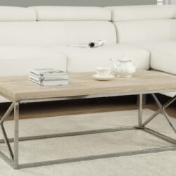 Coffee Table Rectangular For Living Room - Natural