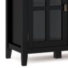 Artisan - Wide 4 Door Storage Cabinet - Black - Image 6