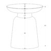 Drum Accent Side Table, Durable Construction, Contemporary & Modern - Gold - Image 9