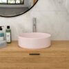 Elegant Pink Ceramic Vessel Bathroom Sink For Modern And Classic Interiors - Pink - Image 4