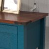 Farmhouse Style Console Table With 2 Drawers And Bottom Storage Shelf, Pagoda - Blue - Image 11