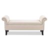 Kathy - Roll Arm Entryway Accent Bench - Sky Neutral Beige - Image 3