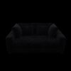 4 Seat Sofa, Deep Seat Couches With Soft Pillows And 2 Ottomans, Convertible Sofa Lounge Chair, For Living Room - Black - Image 21