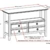 Amherst - Console Sofa Table - Distressed Gray - Image 4